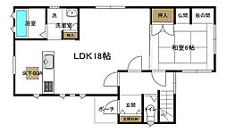 五位堂五丁目戸建 4LDKの間取り