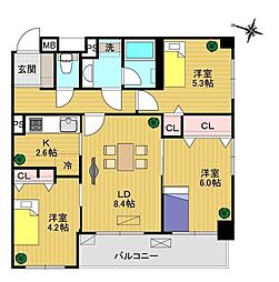 間取図画像 3LDK
