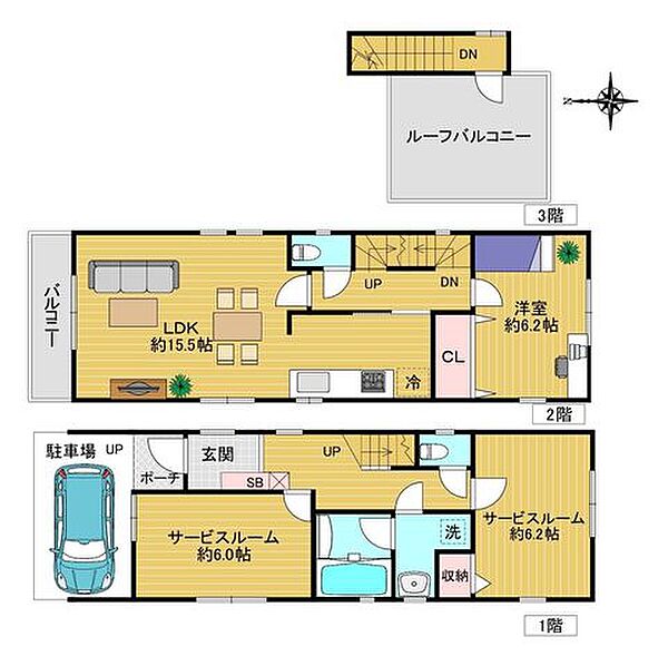 間取りを拡大表示