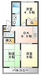 間取図画像 3DK