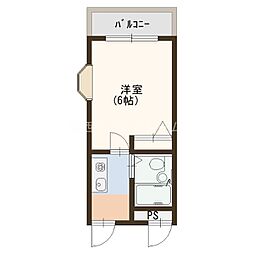 ねやがわロイヤルハイツ 1Kの間取図画像
