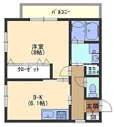GROOVE守口駅前 1DKの間取図画像