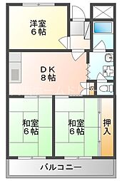 ホワイエ.アンノマエ 3DKの間取図画像