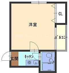 M'プラザ滝井駅前 1Kの間取図画像
