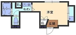 Mプラザ滝井2 1Kの間取図画像