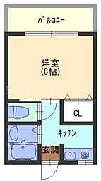 シャトーエクセリア 1Kの間取図画像