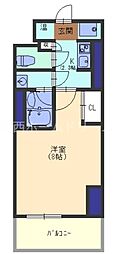 ピジェブラン守口 1Kの間取図画像