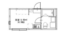 クレール瑞江 1階1Kの間取り