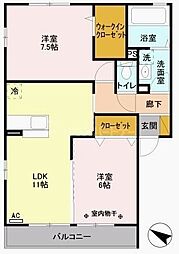 間取図画像 2LDK