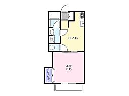 チェリーハイム和久 1階1DKの間取り