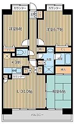 CITY　SPIRE西葛西 4階3LDKの間取り
