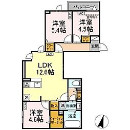 セレスティア江戸川II 3LDKの間取図画像