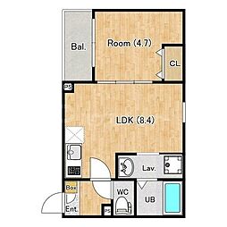 間取図画像 1LDK