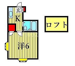 クレストホームズ葛西 1Kの間取図画像