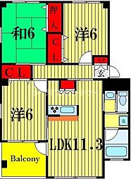 AS-HAUS 3LDKの間取図画像