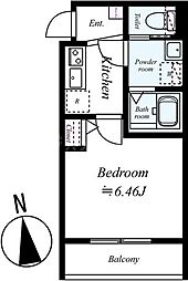 GRADUS葛西 1Kの間取図画像
