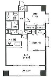 ロングエイト3 2LDKの間取図画像