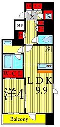 コンフォリア東陽町 1LDKの間取図画像