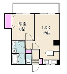ベルセゾン行徳 1LDKの間取図画像