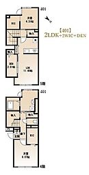 Skuld江東牡丹 2SLDKの間取図画像