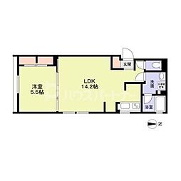 GRANCLAIR南砂 1LDKの間取図画像