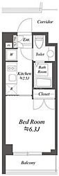 サムティレジデンス浦安 1Kの間取図画像
