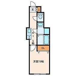 仮)東小岩3丁目計画 1Kの間取図画像