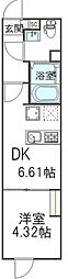 (仮)中葛西新築計画 1DKの間取図画像