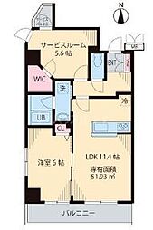 インペリアルパーク1 1SLDKの間取図画像