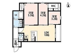 江戸川区一之江3丁目アパート 3LDKの間取図画像