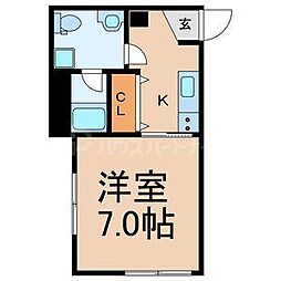 SOTTERRANEA 1Kの間取図画像