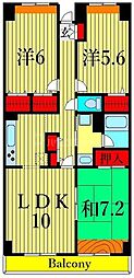 エストブリランテ 3LDKの間取図画像