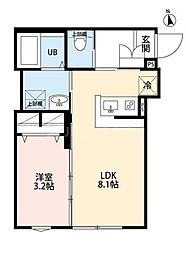 robot home 一之江III 1LDKの間取図画像