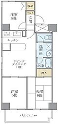 ヴェーネル滝沢 3LDKの間取図画像