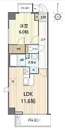 シティレジデンス東陽町 1LDKの間取図画像