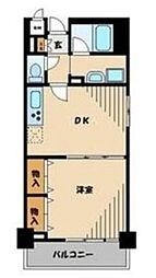 シュタイン・ブルグ 4階1LDKの間取り