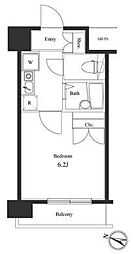 東京メトロ丸ノ内線 方南町駅 徒歩6分の賃貸マンション 1階1Kの間取り