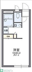 レオパレスサンフローラ 2階1Kの間取り
