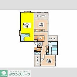 ベルメゾン荻窪（3Ｆ） 3階2SLDKの間取り