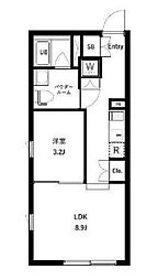 オーキッドレジデンス荻窪2丁目 1階1LDKの間取り