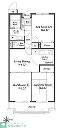 プレジデント・ミタマ 3LDKの間取図画像