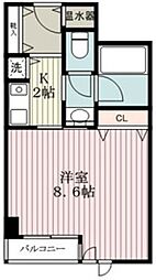コンフォート荻窪 1Kの間取図画像