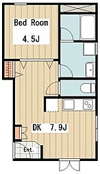 アイリス久我山 1DKの間取図画像