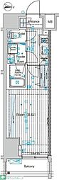 ブライズ方南町 1Kの間取図画像