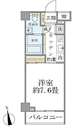 YOUICOURT 1Kの間取図画像