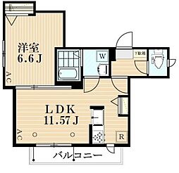 シェルパール阿佐谷 1LDKの間取図画像