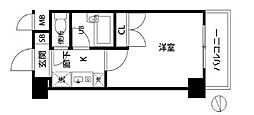 プレールカテリーナ代田橋 1Kの間取図画像