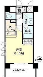 プレミアコンフォート西荻窪 1Kの間取図画像