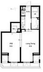 COSMOSREID東高円寺Residence ワンルームの間取図画像