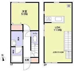LiaisonB 1LDKの間取図画像